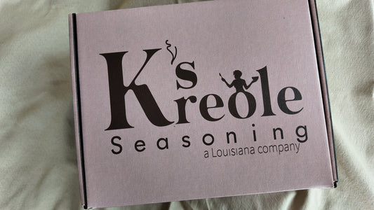 K's Kreole Seasoning packaging on a light background