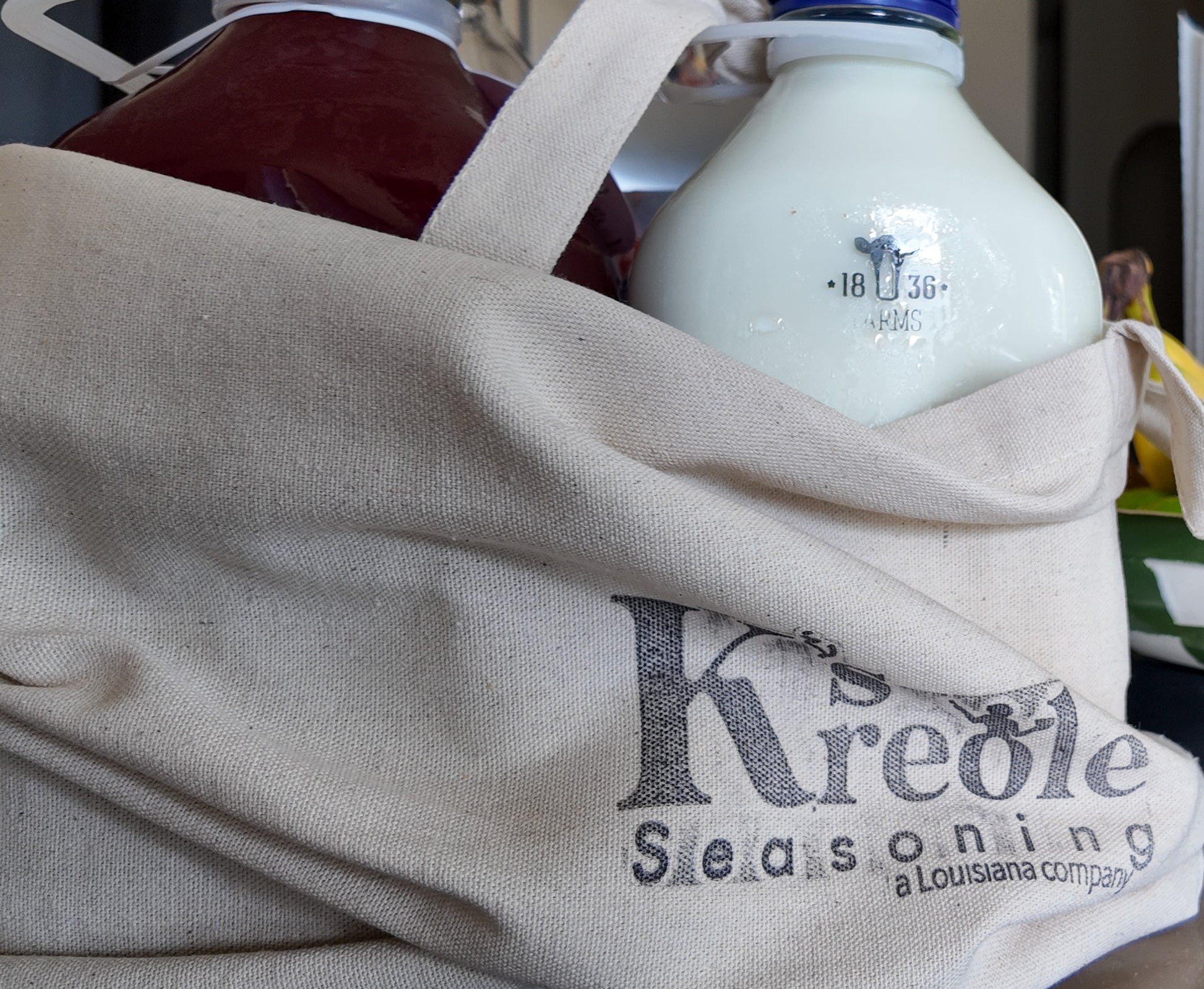Kreole Seasoning reusable grocery tote