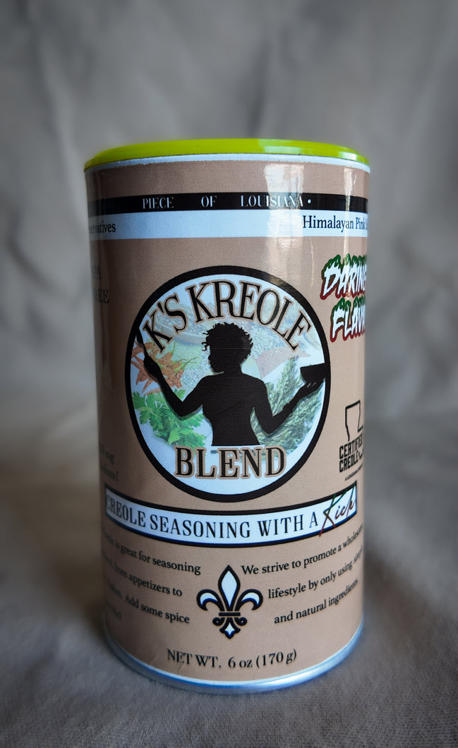 K’s Kreole Seasoning: Daring Flavor - Canister