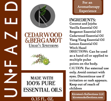 Load image into Gallery viewer, Unfazed (Cedar-wood &amp; Bergamot Essential Oil Essence)