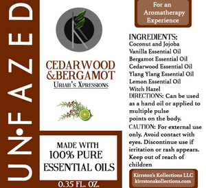 Unfazed (Cedar-wood & Bergamot Essential Oil Essence)
