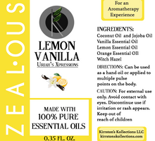Load image into Gallery viewer, Zealous (Lemon Vanilla Essential Oil Essence)